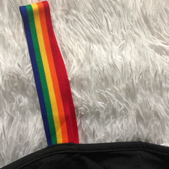 Rainbow Strap Pride Tank Top - Picture 2 of 4